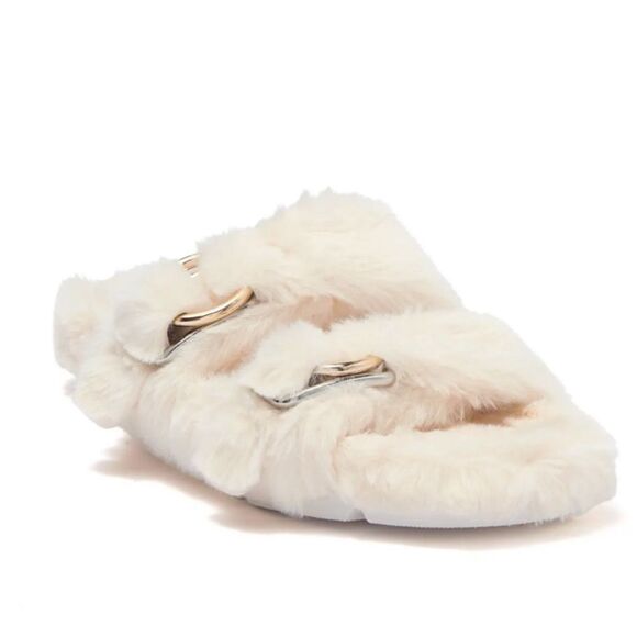 J/Slides | Bree Faux Fur Slide Sandal - Picture 1 of 5